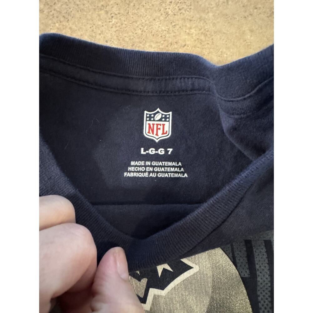 NFL New England Patriots Youth Shirt Sleeve T-shirt NWTs Size Large 7 - Picture 6 of 7